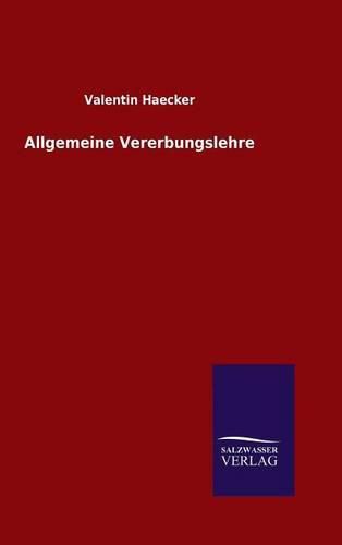 Cover image for Allgemeine Vererbungslehre