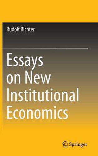 Cover image for Essays on New Institutional Economics