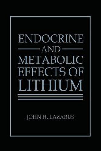 Cover image for Endocrine and Metabolic Effects of Lithium
