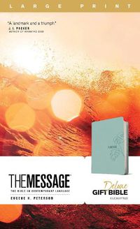 Cover image for Message Deluxe Gift Bible, Large Print, Teal