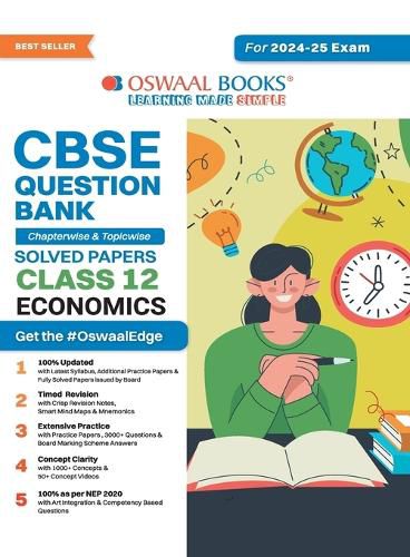 Cover image for CBSE Question Bank Chapterwise and Topicwise SOLVED PAPERS_Class 12_Economics_For Exam 2024-25