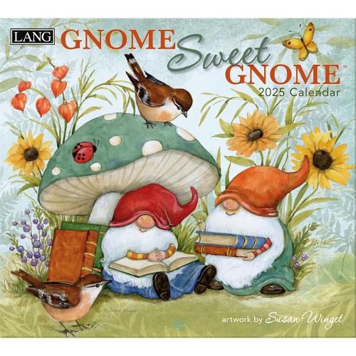 Gnome Sweet Gnome 2025 Wall Calendar