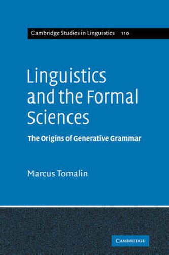 Cover image for Linguistics and the Formal Sciences: The Origins of Generative Grammar