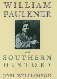 Cover image for William Faulkner and Southern History