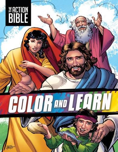 Cover image for ACTION BIBLE COLOR AND LEARN
