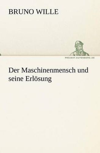 Cover image for Der Maschinenmensch Und Seine Erlosung