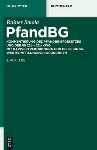 Cover image for Pfandbriefgesetz