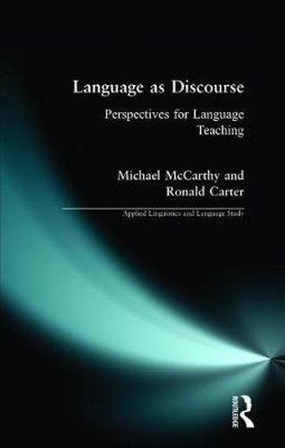 Cover image for Language as Discourse: Perspectives for Language Teaching