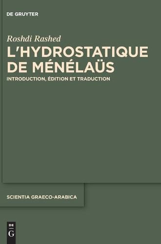 Cover image for L'Hydrostatique de Menelaus: Introduction, Edition Et Traduction