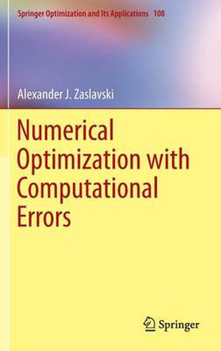 Cover image for Numerical Optimization with Computational Errors