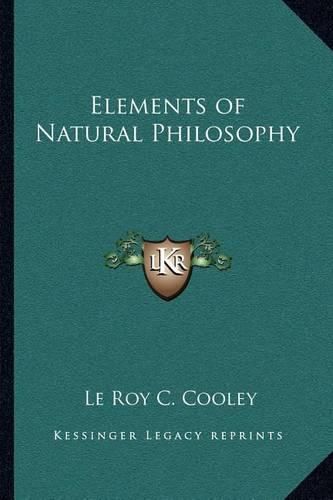 Cover image for Elements of Natural Philosophy