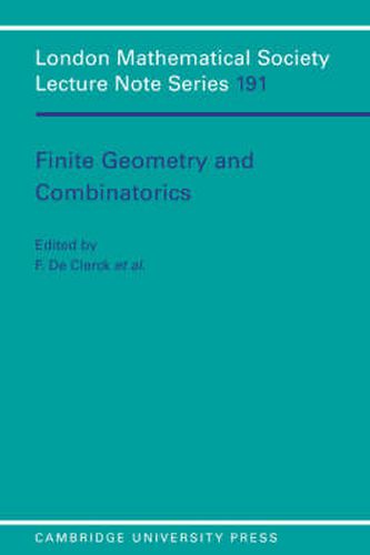Cover image for Finite Geometries and Combinatorics