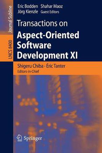 Cover image for Transactions on Aspect-Oriented Software Development XI