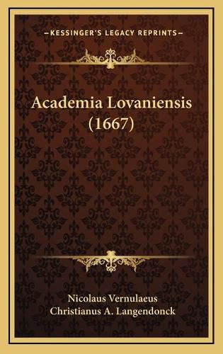 Cover image for Academia Lovaniensis (1667)