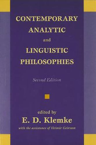 Cover image for Contemporary Analytic and Linguistic Philosophies