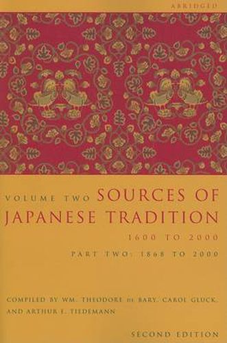 Cover image for Sources of Japanese Tradition