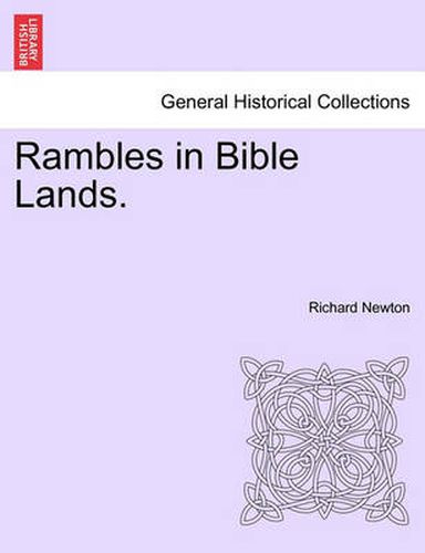 Cover image for Rambles in Bible Lands.