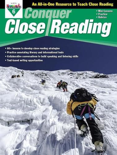 Cover image for Conquer Close Reading Grade 6 Teacher Resource