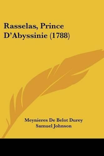Cover image for Rasselas, Prince D'Abyssinie (1788)