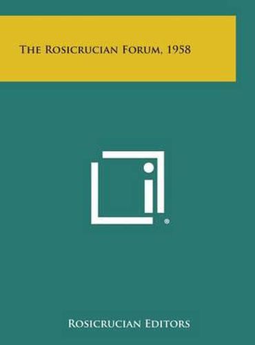 Cover image for The Rosicrucian Forum, 1958