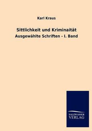 Cover image for Sittlichkeit Und Kriminaitat