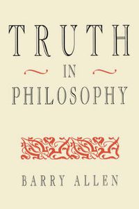 Cover image for Truth in Philosophy