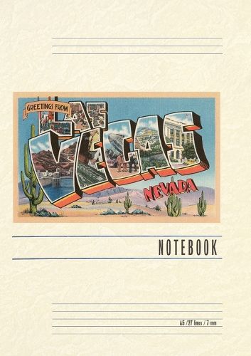 Cover image for Vintage Lined Notebook Greetings from Las Vegas, Nevada