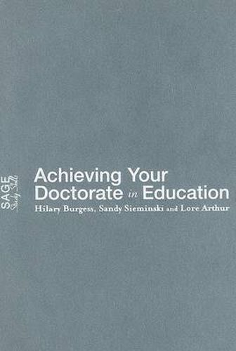 Cover image for Achieving Your Doctorate in Education