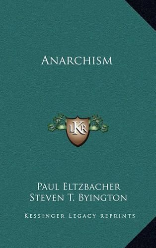 Cover image for Anarchism