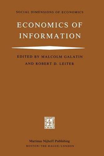 Cover image for Economics of Information