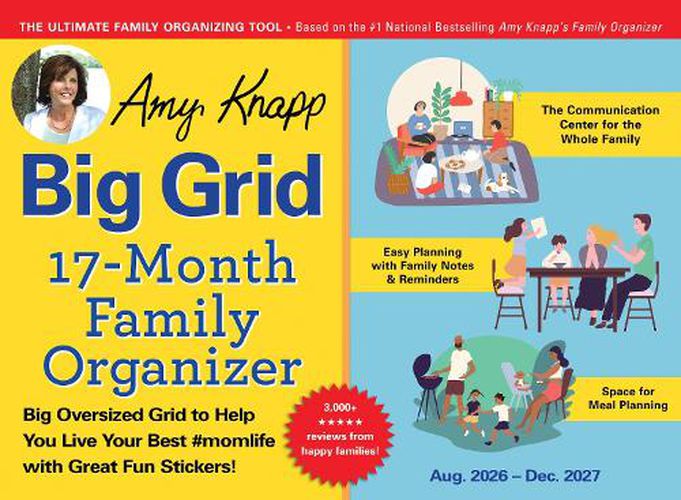 Cover image for 2027 Amy Knapp's Big Grid Family Organizer Wall Calendar