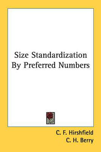 Cover image for Size Standardization by Preferred Numbers