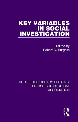 Cover image for Key Variables in Social Investigation