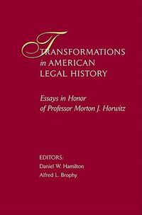 Cover image for Transformations in American Legal History