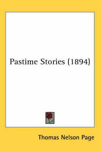 Cover image for Pastime Stories (1894)