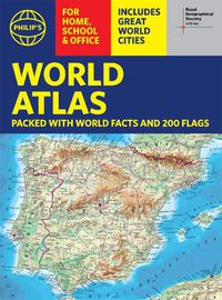 Cover image for Philip's RGS World Atlas (A4): with Global Cities, Facts and Flags