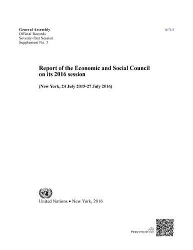 Report of the Economic and Social Council for 2016: 24 July 2015 - 27 July 2016