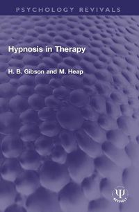 Cover image for Hypnosis in Therapy