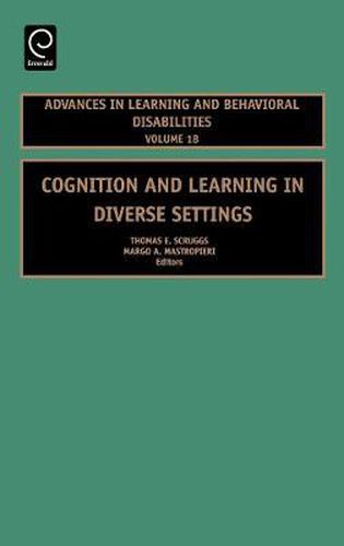 Cover image for Cognition and Learning in Diverse Settings