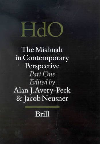 Cover image for The Mishnah in Contemporary Perspective: Part One