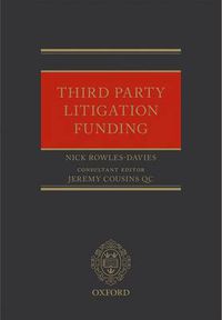 Cover image for Third Party Litigation Funding