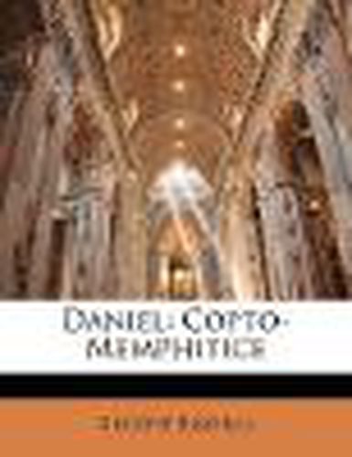 Cover image for Daniel: Copto-Memphitice