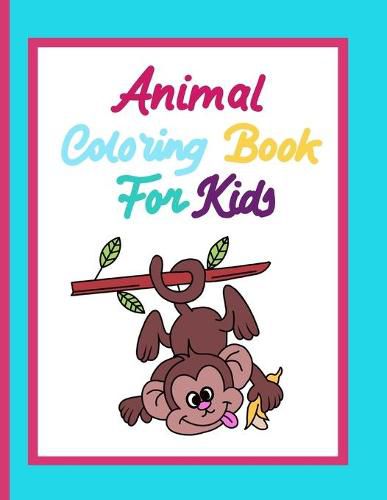 Cover image for Animal coloring book for kids