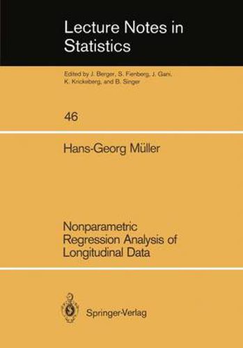 Cover image for Nonparametric Regression Analysis of Longitudinal Data