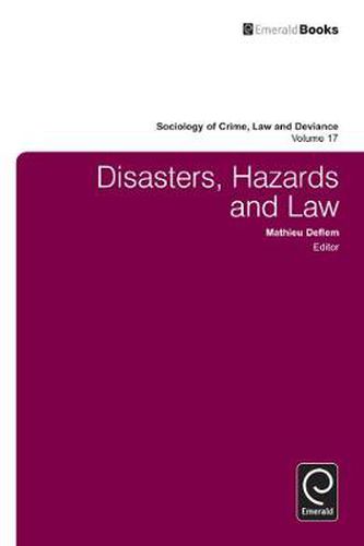 Cover image for Disasters, Hazards and Law