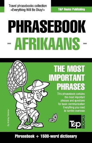 Cover image for English-Afrikaans phrasebook and 1500-word dictionary