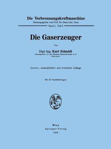 Cover image for Die Gaserzeuger