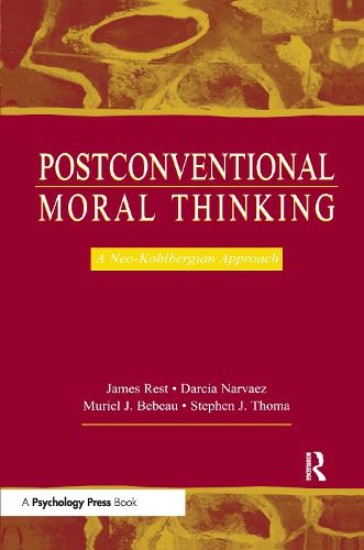 Cover image for Postconventional Moral Thinking: A Neo-kohlbergian Approach