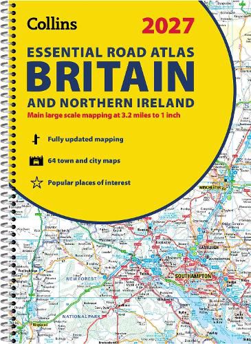 Cover image for 2027 Collins Essential Road Atlas Britain and Northern Ireland