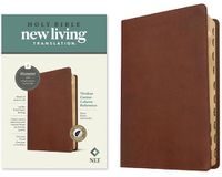 Cover image for NLT Thinline Center-Column Reference Bible, Filament-Enabled Edition (Leatherlike, Rustic Brown, Indexed, Red Letter)